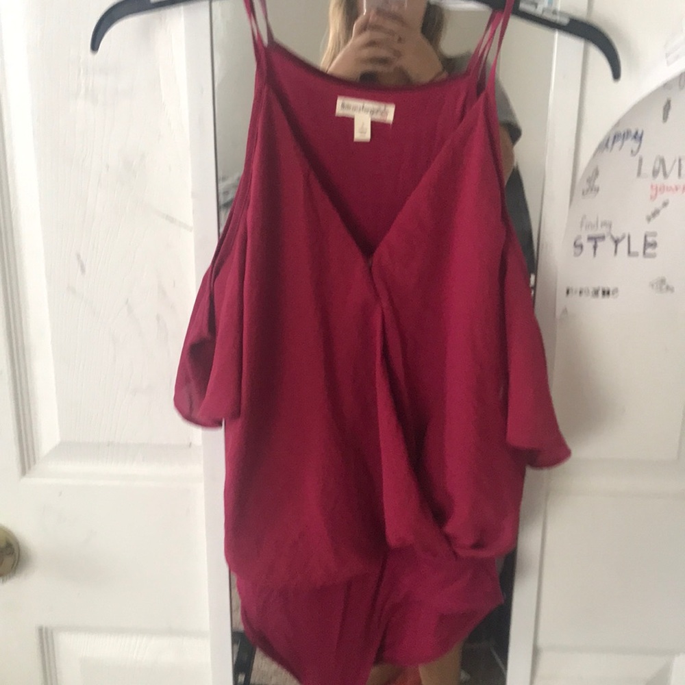 Magenta body suit